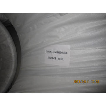 Oval Galvanized Wire 2.4X3.0mm for Farm Fencing